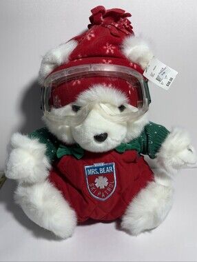 Dayton Hudson Ski Patrol 2004 Mrs. Bear Santa Bear 17" Vintage New With Bag